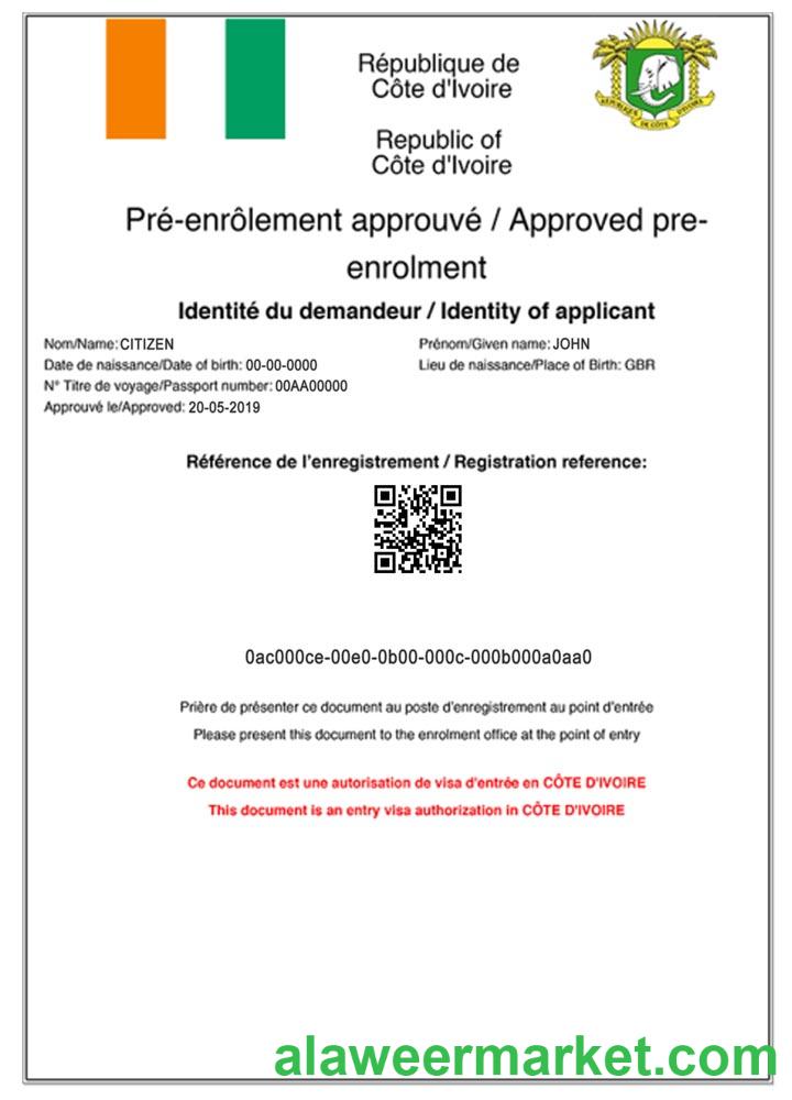 COTE D'IVOIRE e-visa